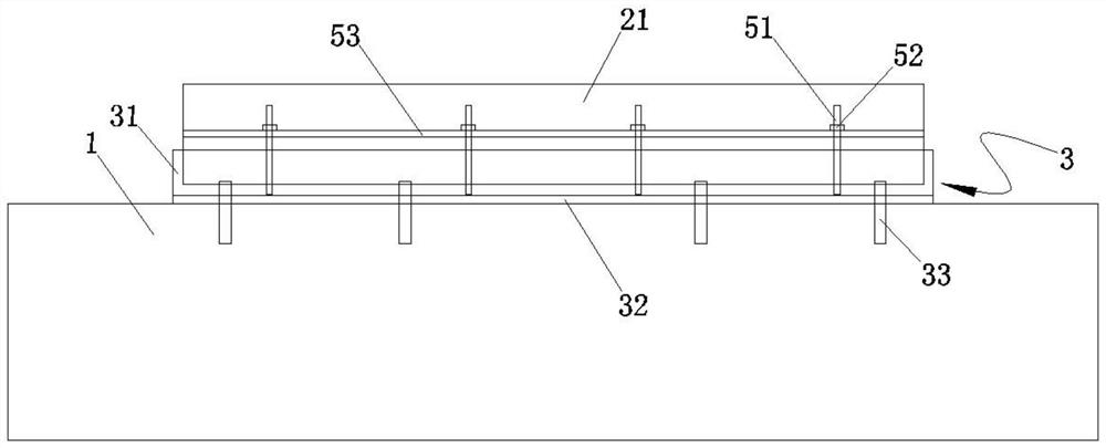 Large support grouting device and grouting method thereof