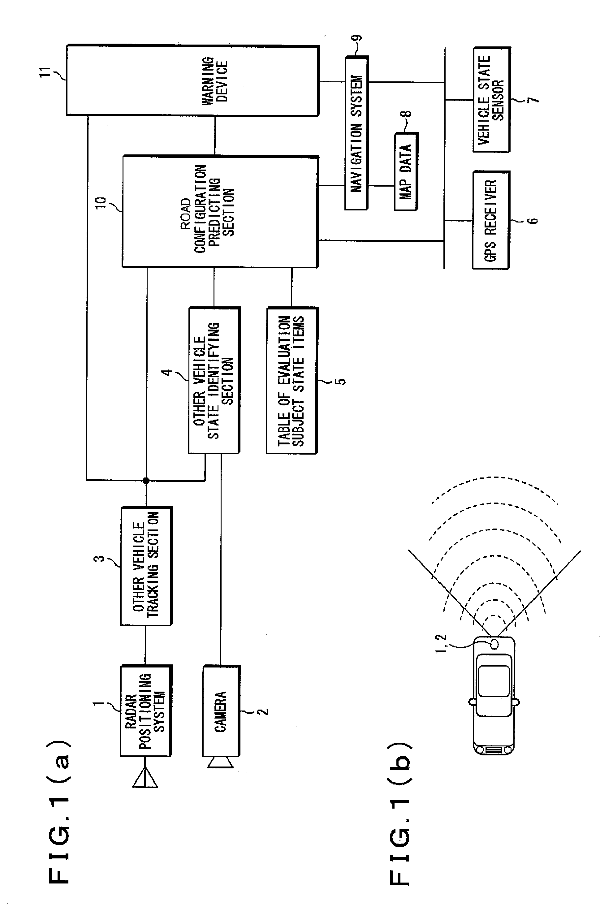 On-Vehicle Road Configuration Identifying Device