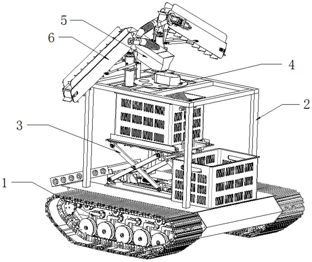 Small fruit automatic collecting and boxing device