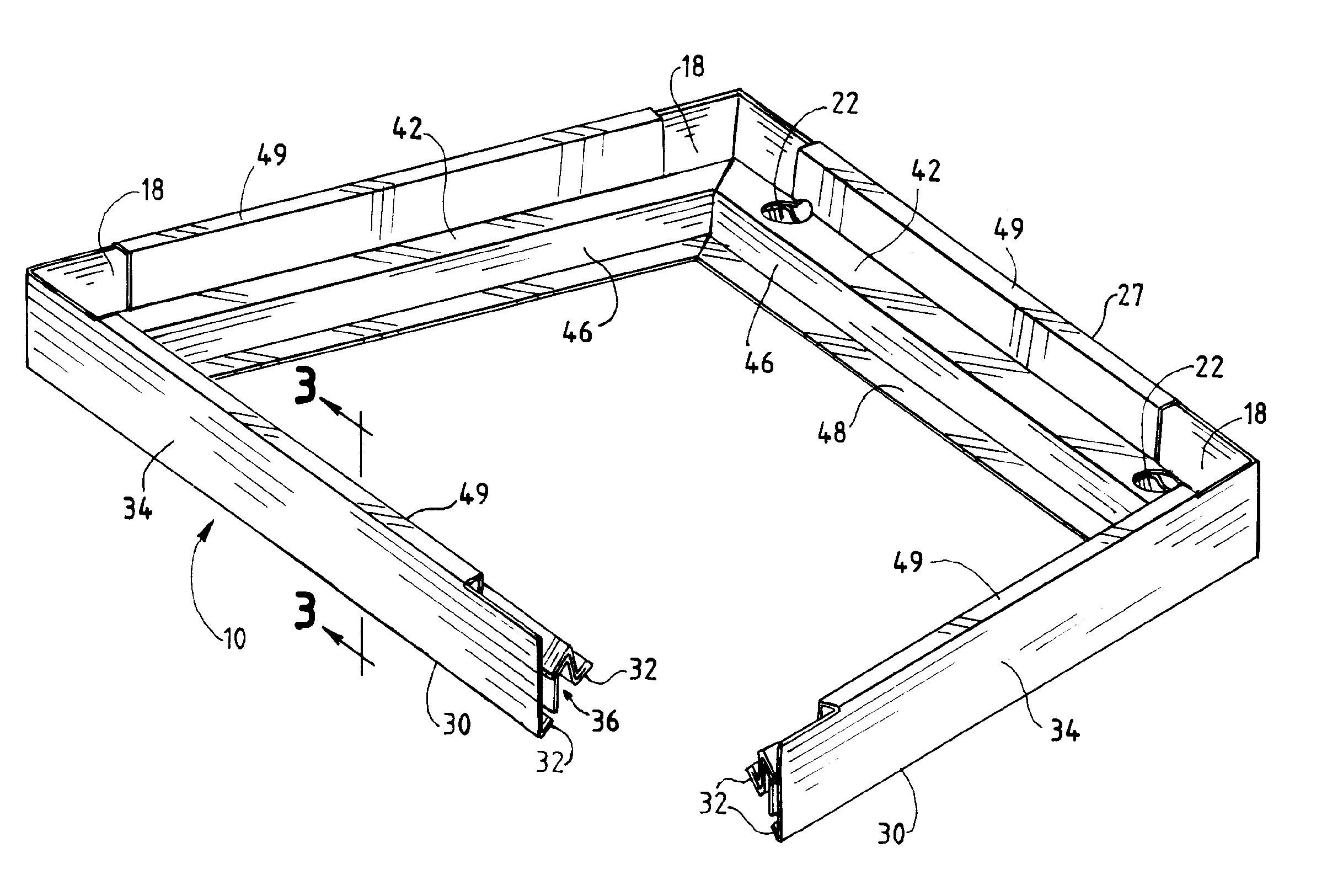 Tubular structure for supporting a product