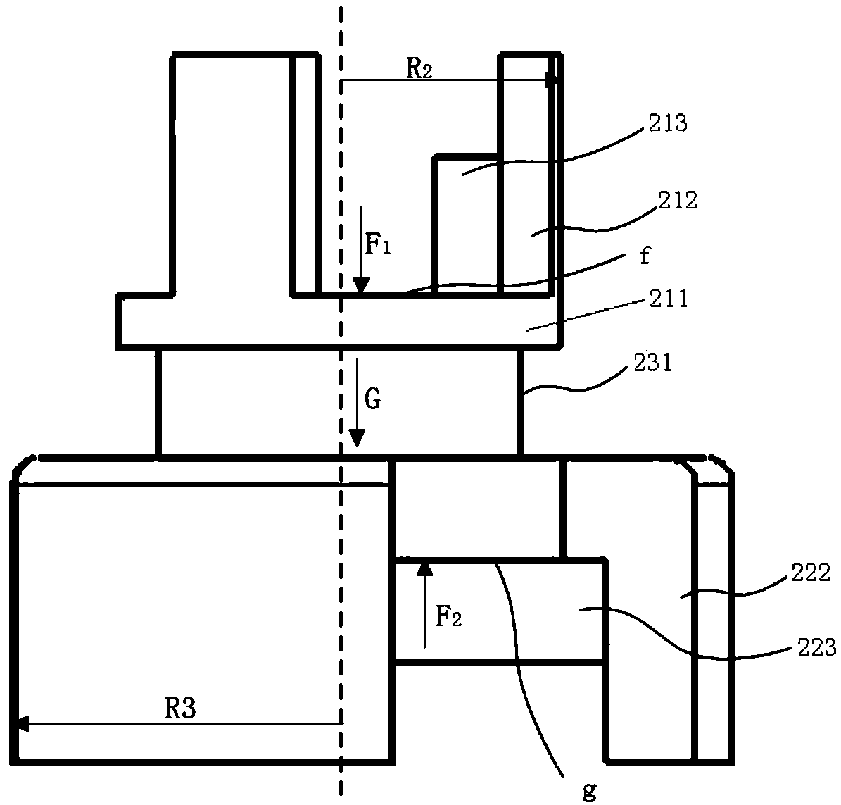 Internal one-way valve