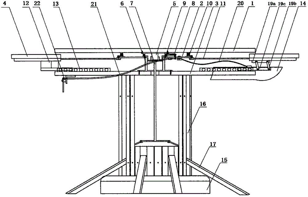 Diameter-variable folding dining-table