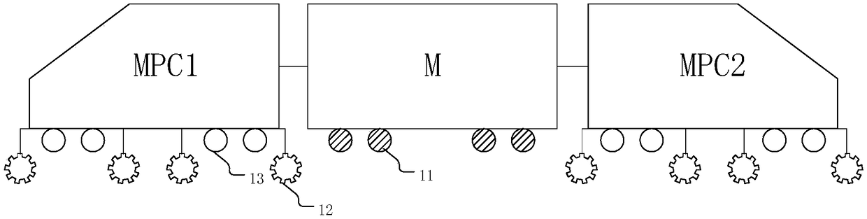 A braking method and a braking device of a gear rail car
