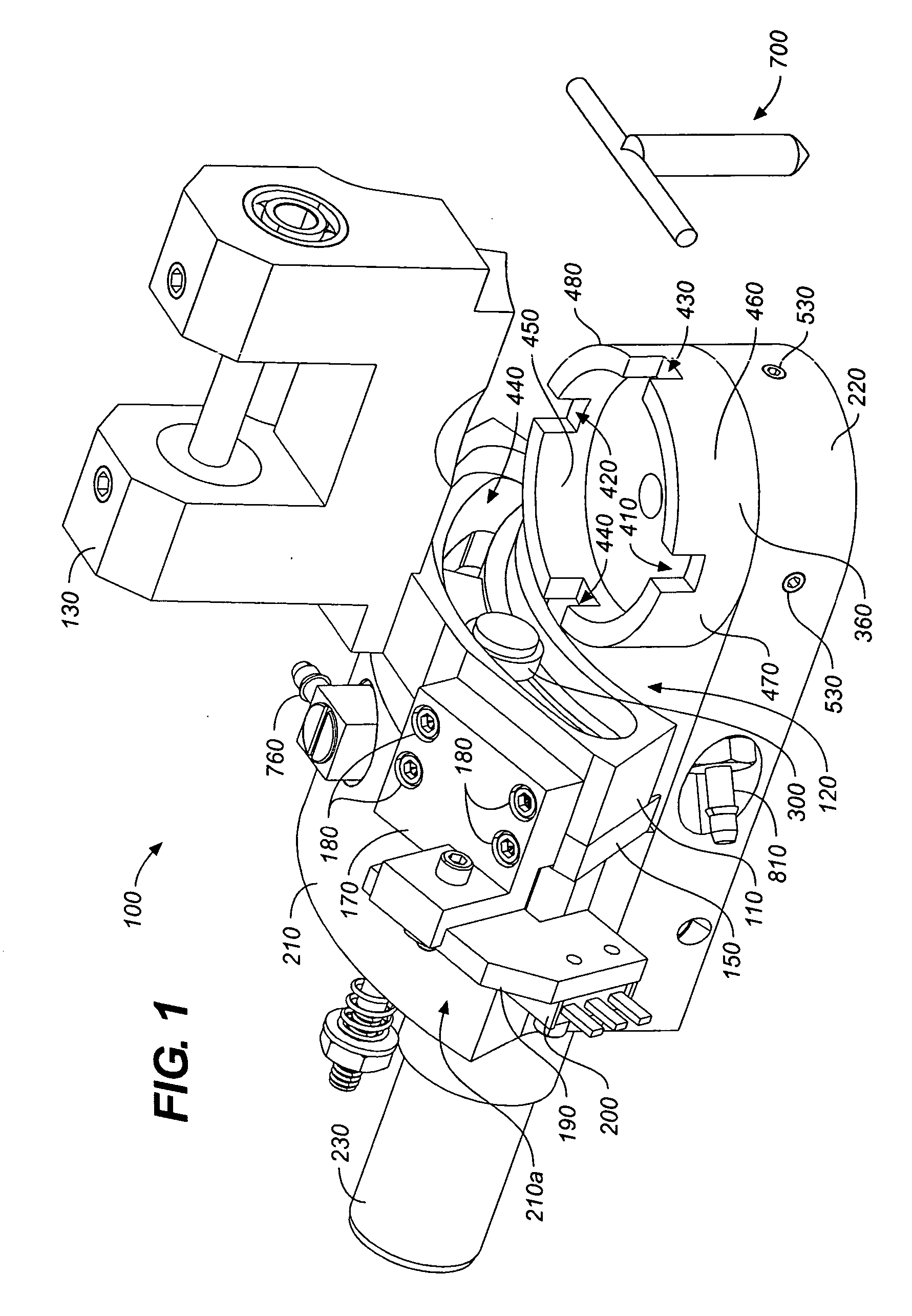 Automatic tool tilting apparatus for a scribe tool