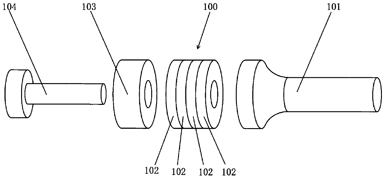 Ultrasonic transducer for ultrasonic surgical instrument and ultrasonic surgical instrument