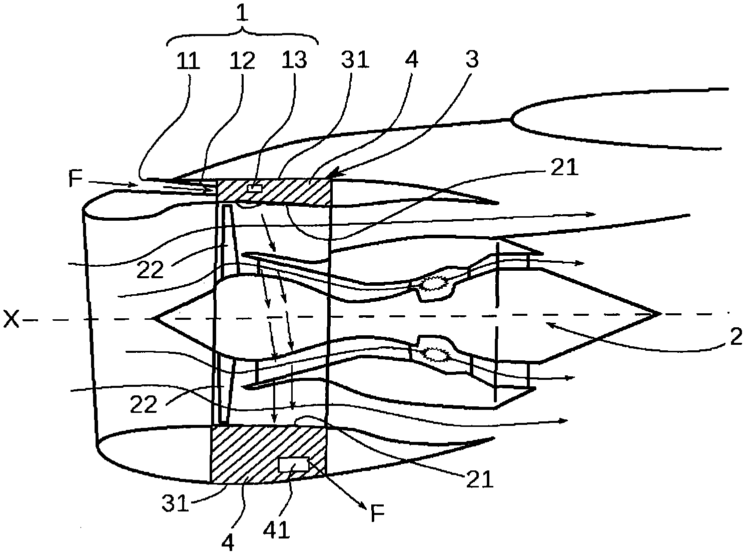 Device for ventilating a compartment of an aircraft engine