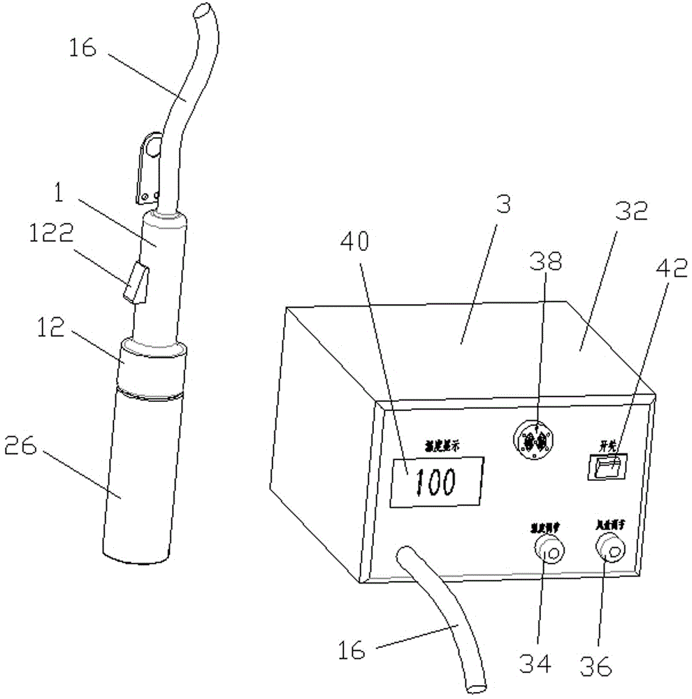 Heating tool for heat shrinkage sealing cap for automobile wire harness