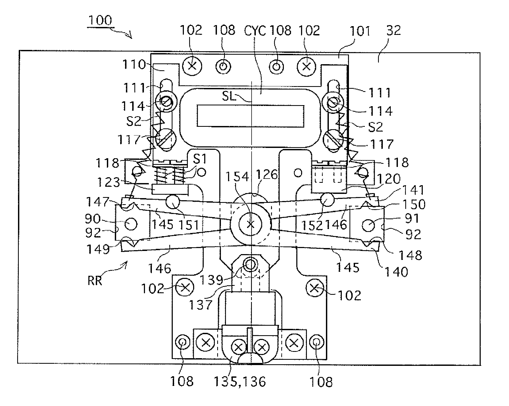 Lock mechanism for stage apparatus