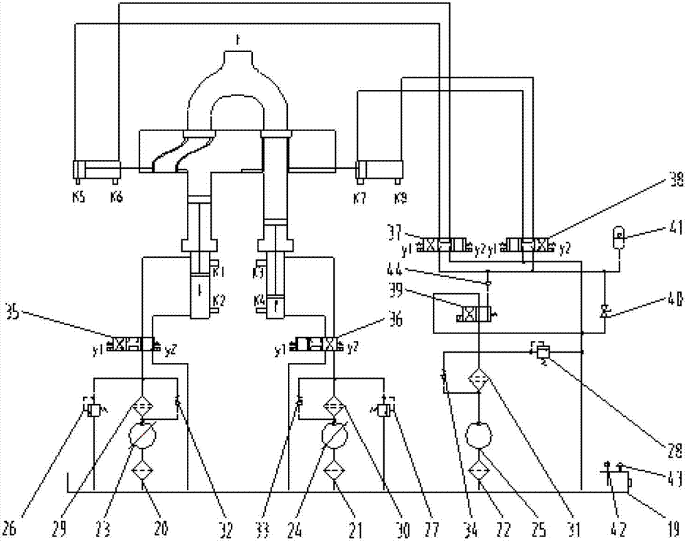 A device capable of realizing continuous constant flow pumping of concrete and its control method