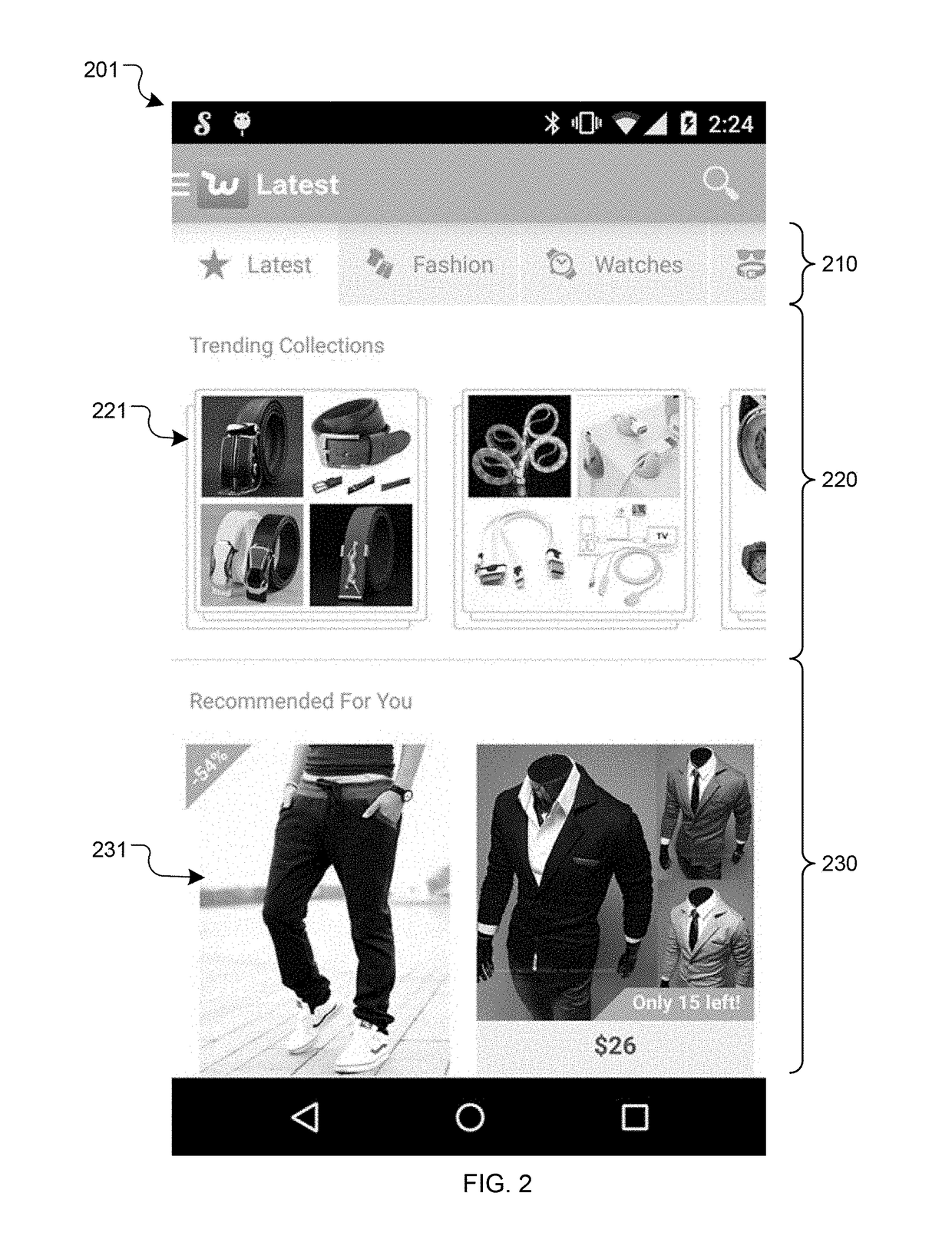 Systems and techniques for ranking items on a scrollable feed using a hybrid user interface