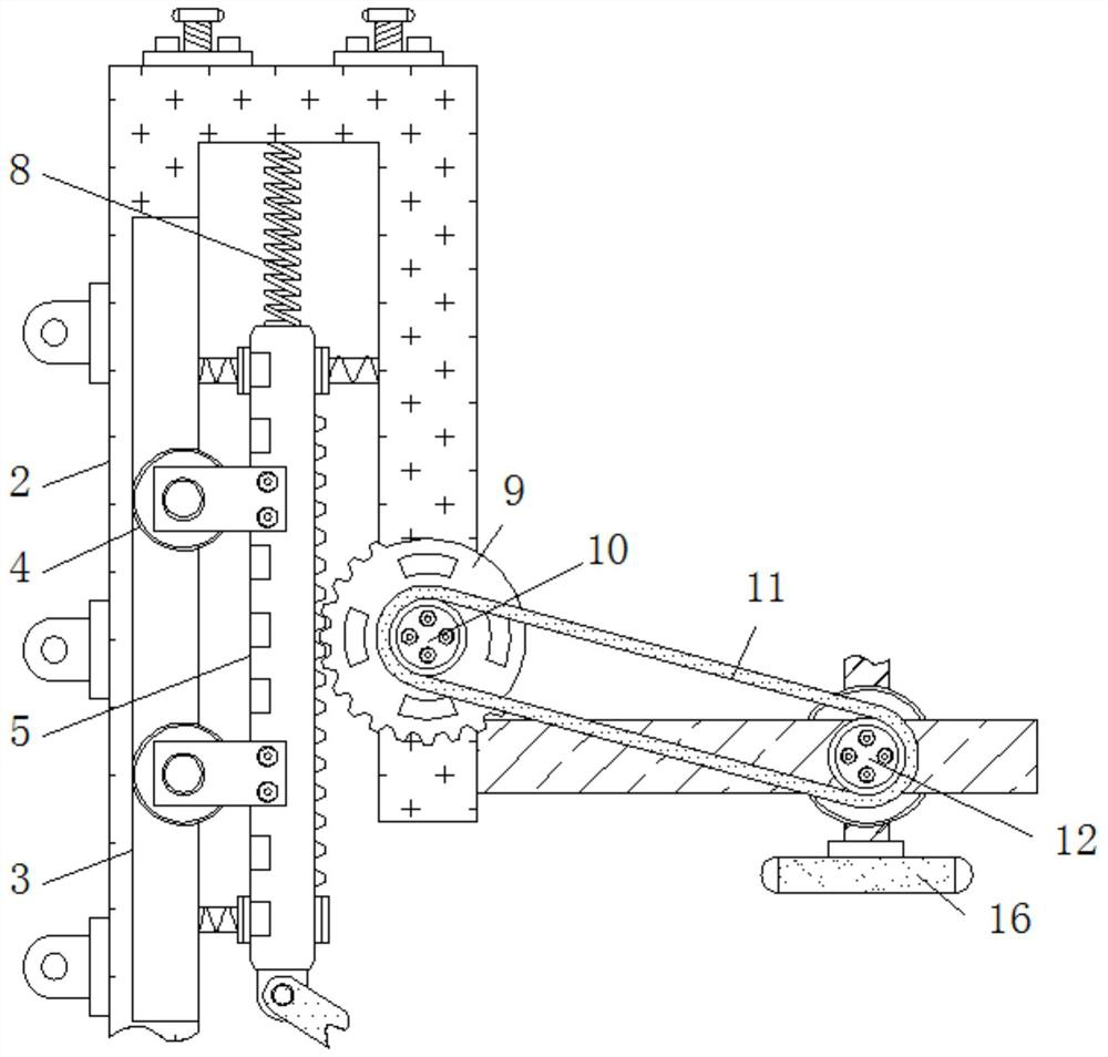 Energy-saving polishing device beneficial to improving polishing efficiency of chemical equipment parts