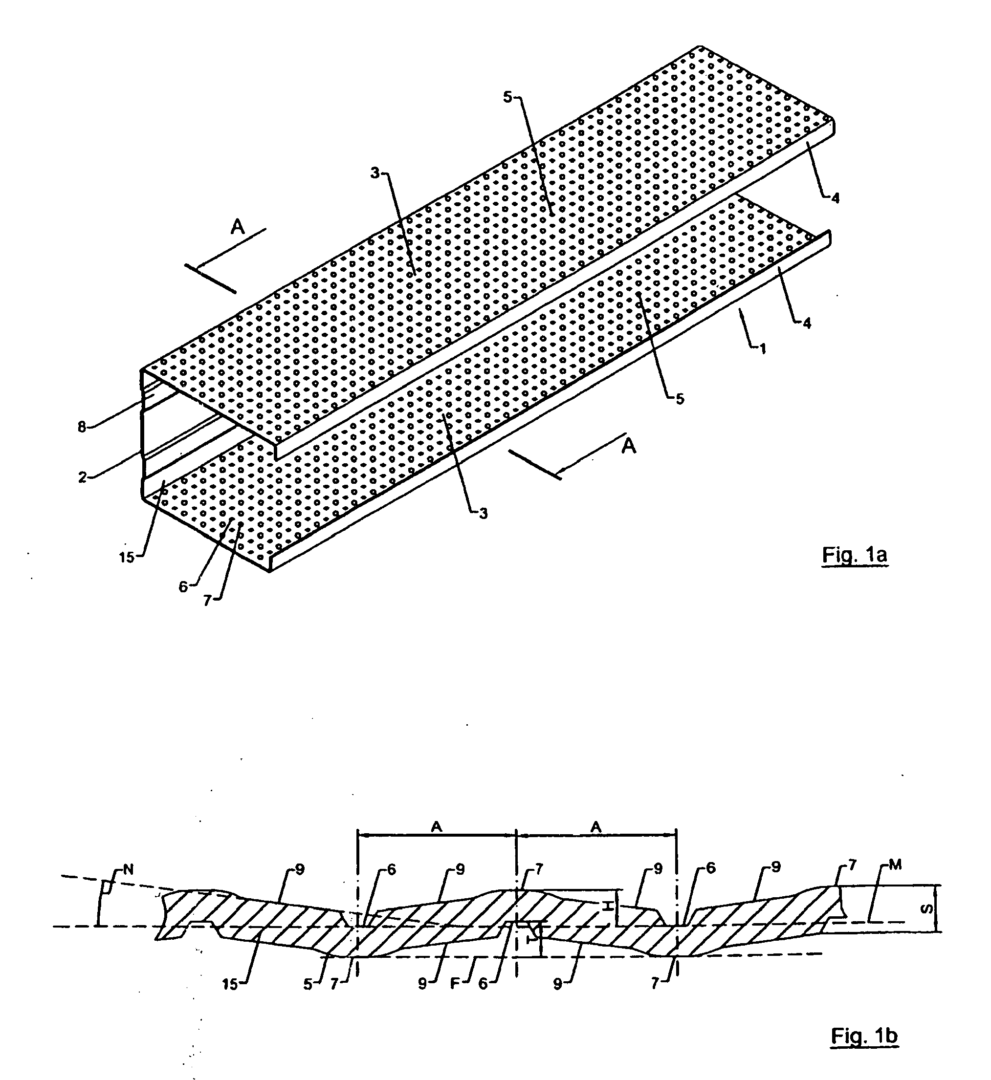 Method for the production of a fastening element for dry construction elements