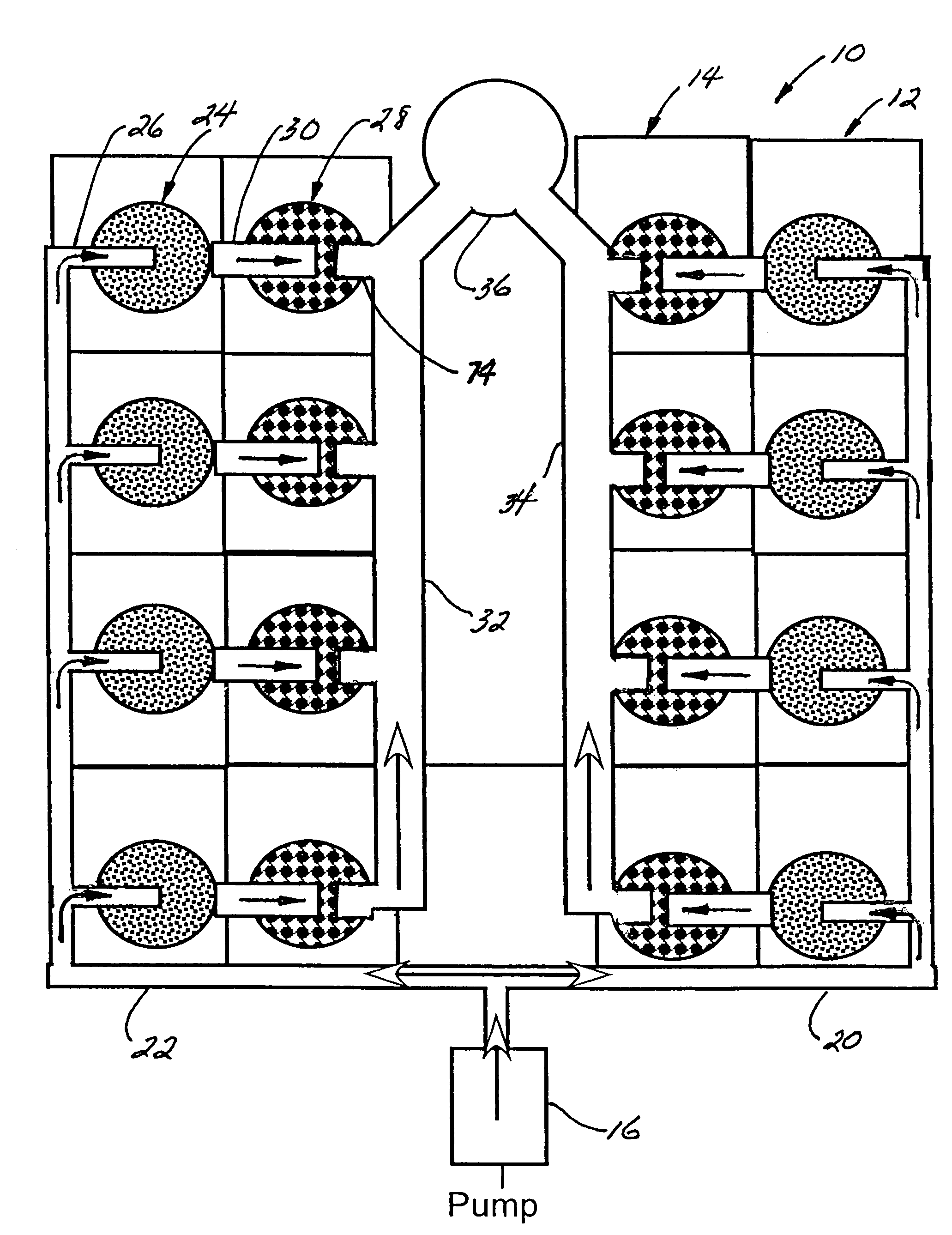 Dual cell nitrogen removal apparatus