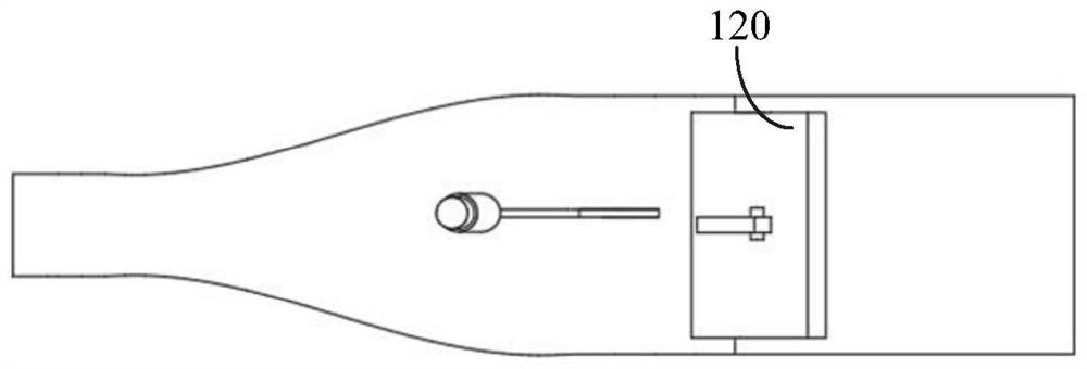 Aircraft environment control air inlet flow adjusting device