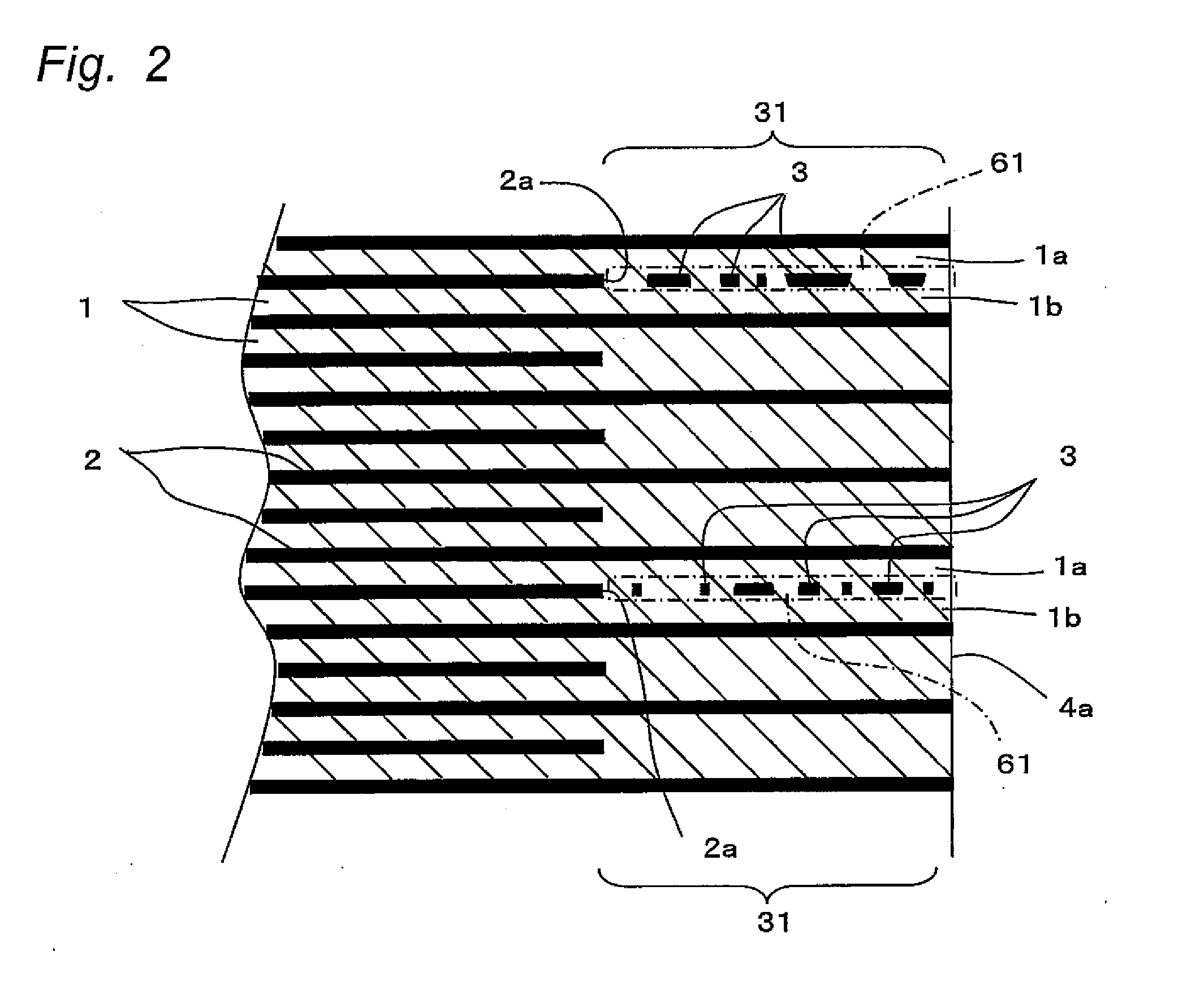Multi-Layer Piezoelectric Element and Injection Apparatus Using the Same