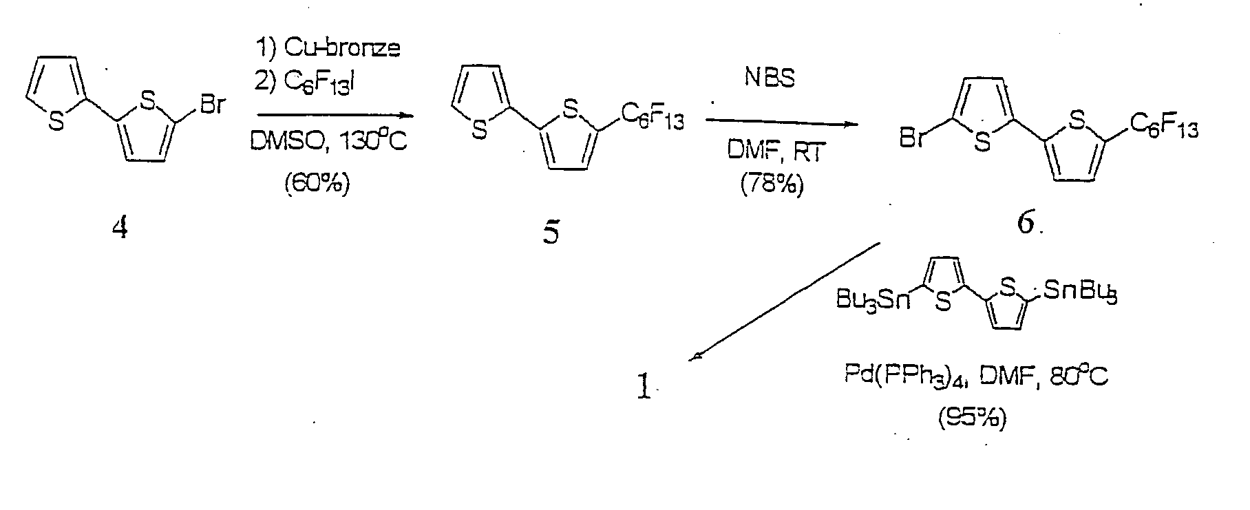 n-Type thiophene semiconductors