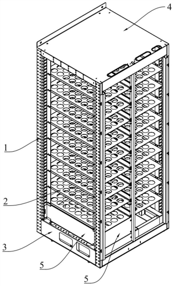 Load-bearing frame based on non-profile structure, main stand columns and layer plates
