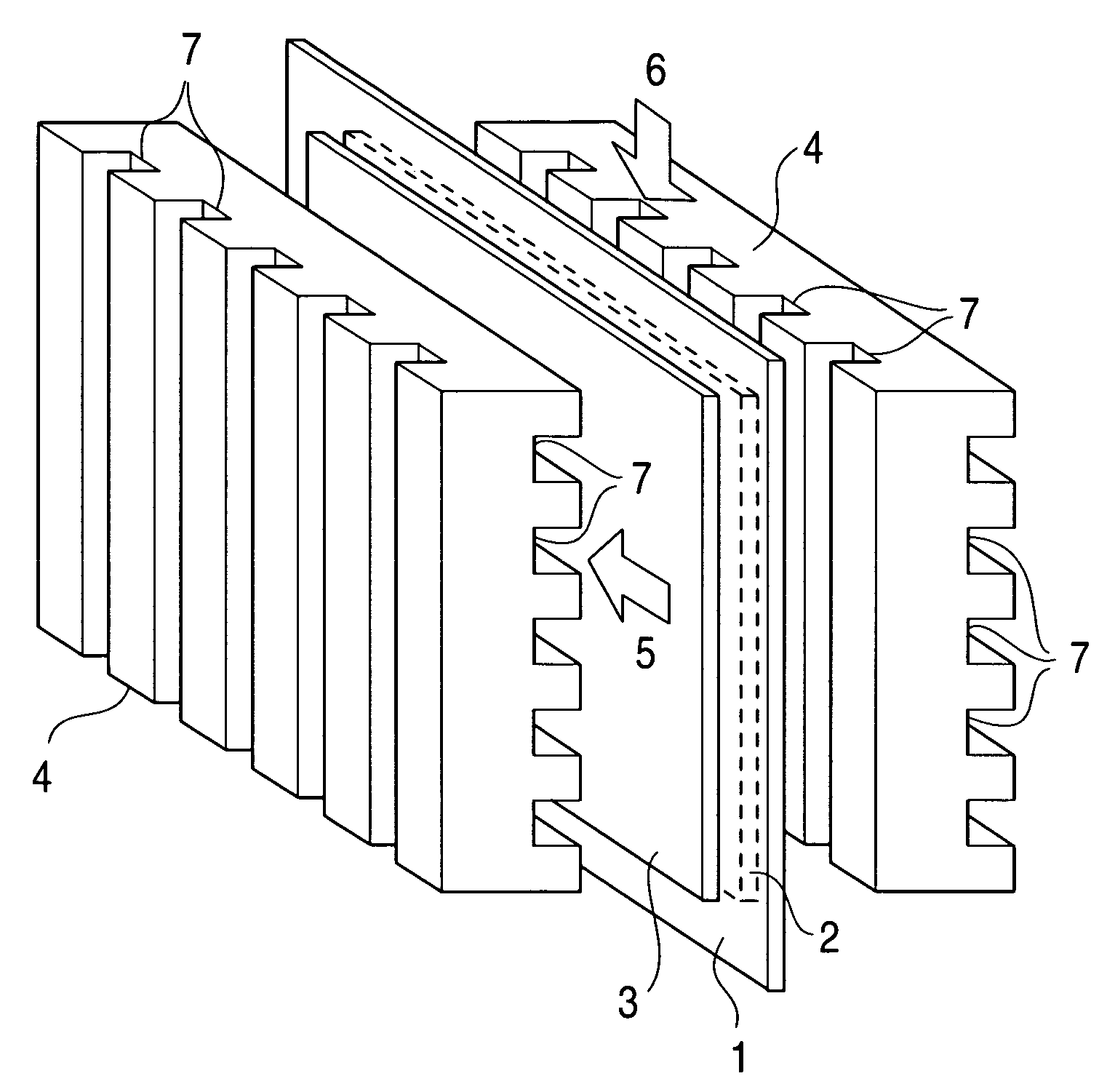 Fuel cell produced using a metallic material and its method of making