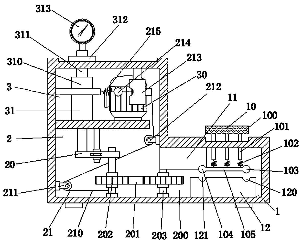 A device for placing and fixing instruments