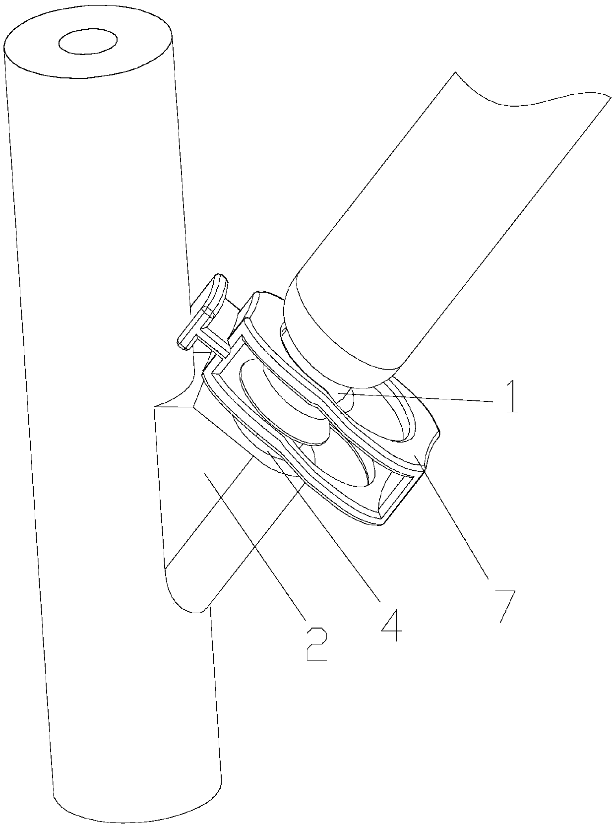 Connecting structure of medical apparatuses and connecting device