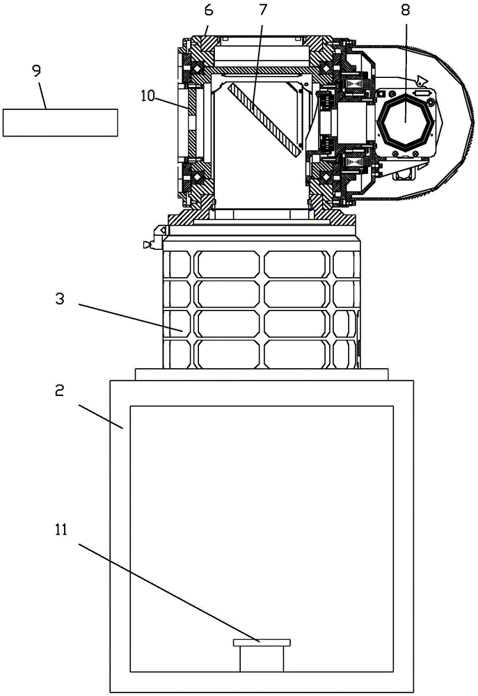 Reflector adjusting method of laser rotary table