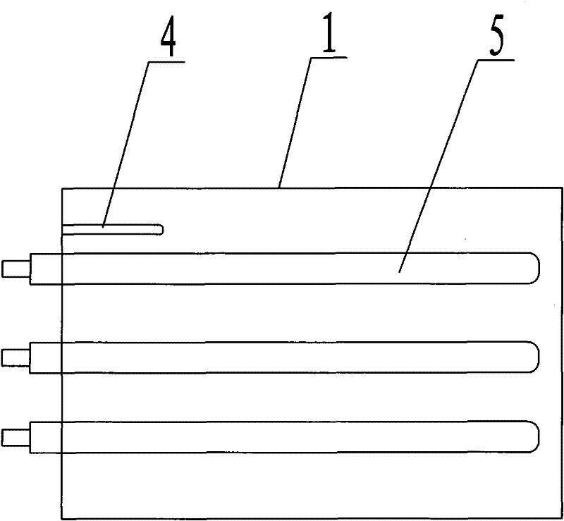 Heating device in water boiler