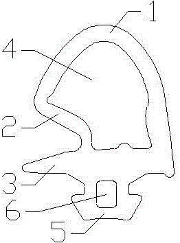 Novel container door sealing strip