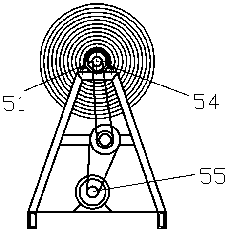 Cold pad-batch dyeing device for open-width knitted fabrics