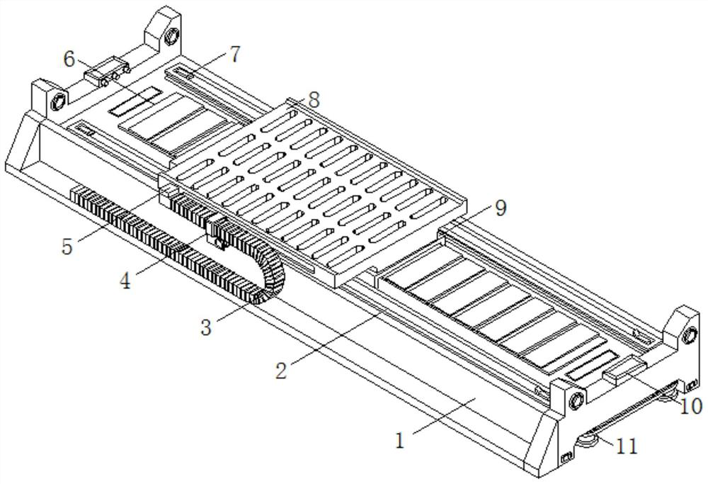 A hollow frame type low center of gravity linear motor module