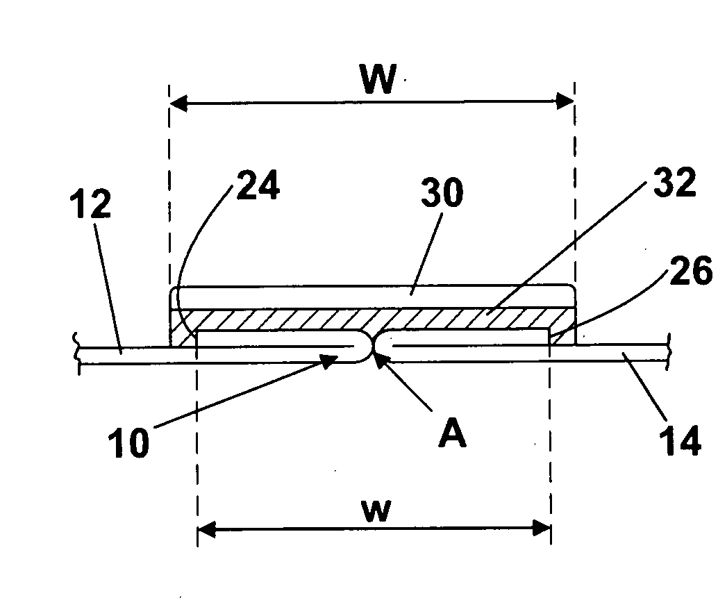 Method of reinforcing a seam
