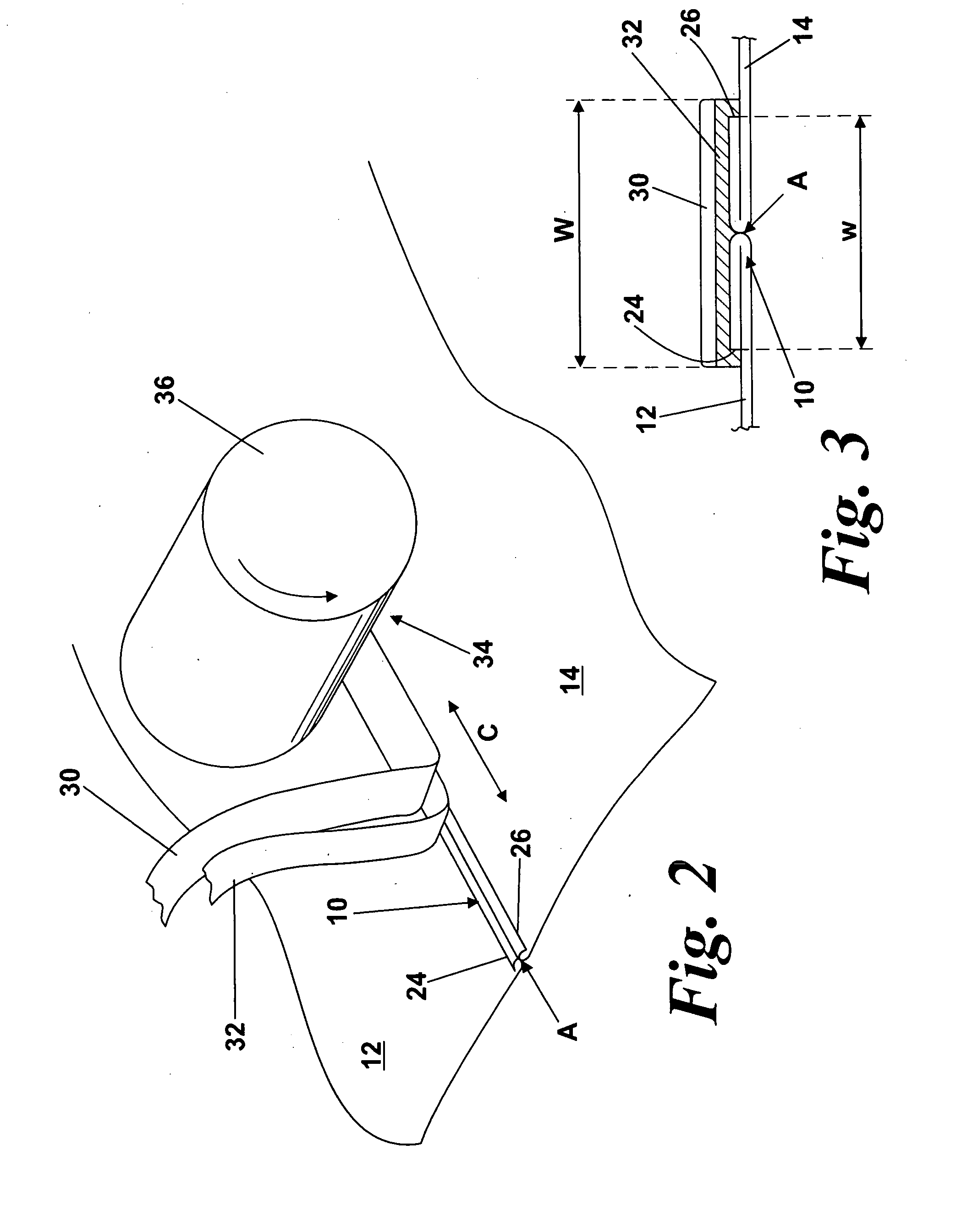 Method of reinforcing a seam