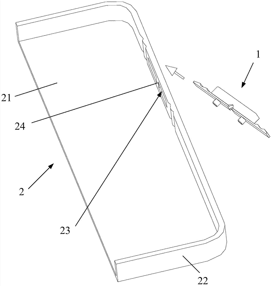 Key assembly structure of mobile terminal and mobile terminal