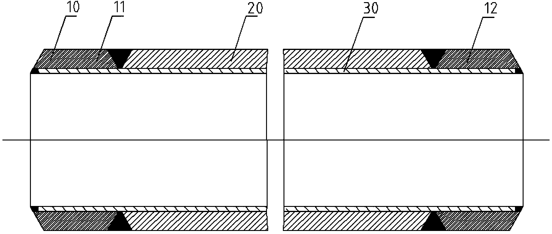 Bimetal composite tube