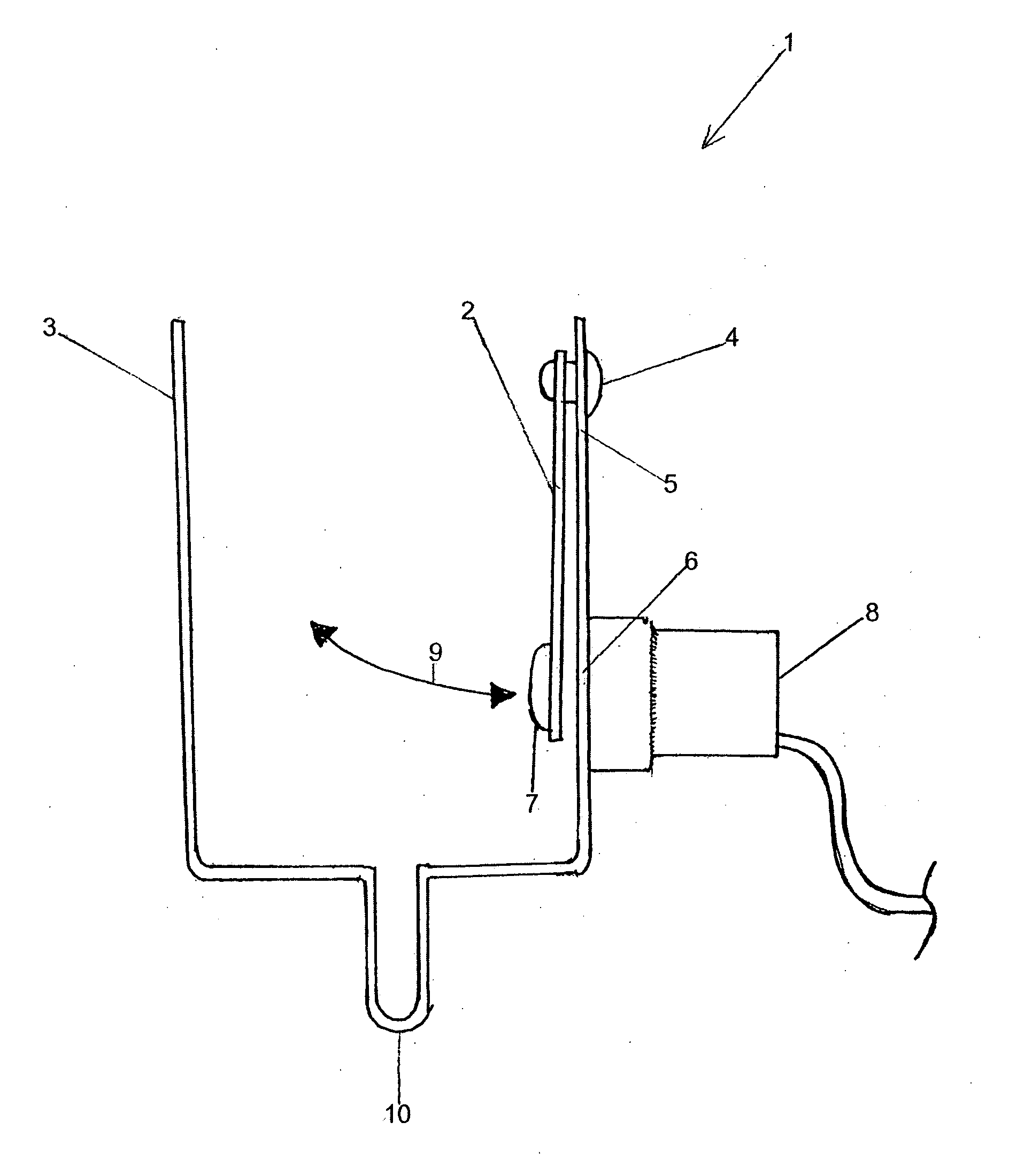 Instrument for use with fluid