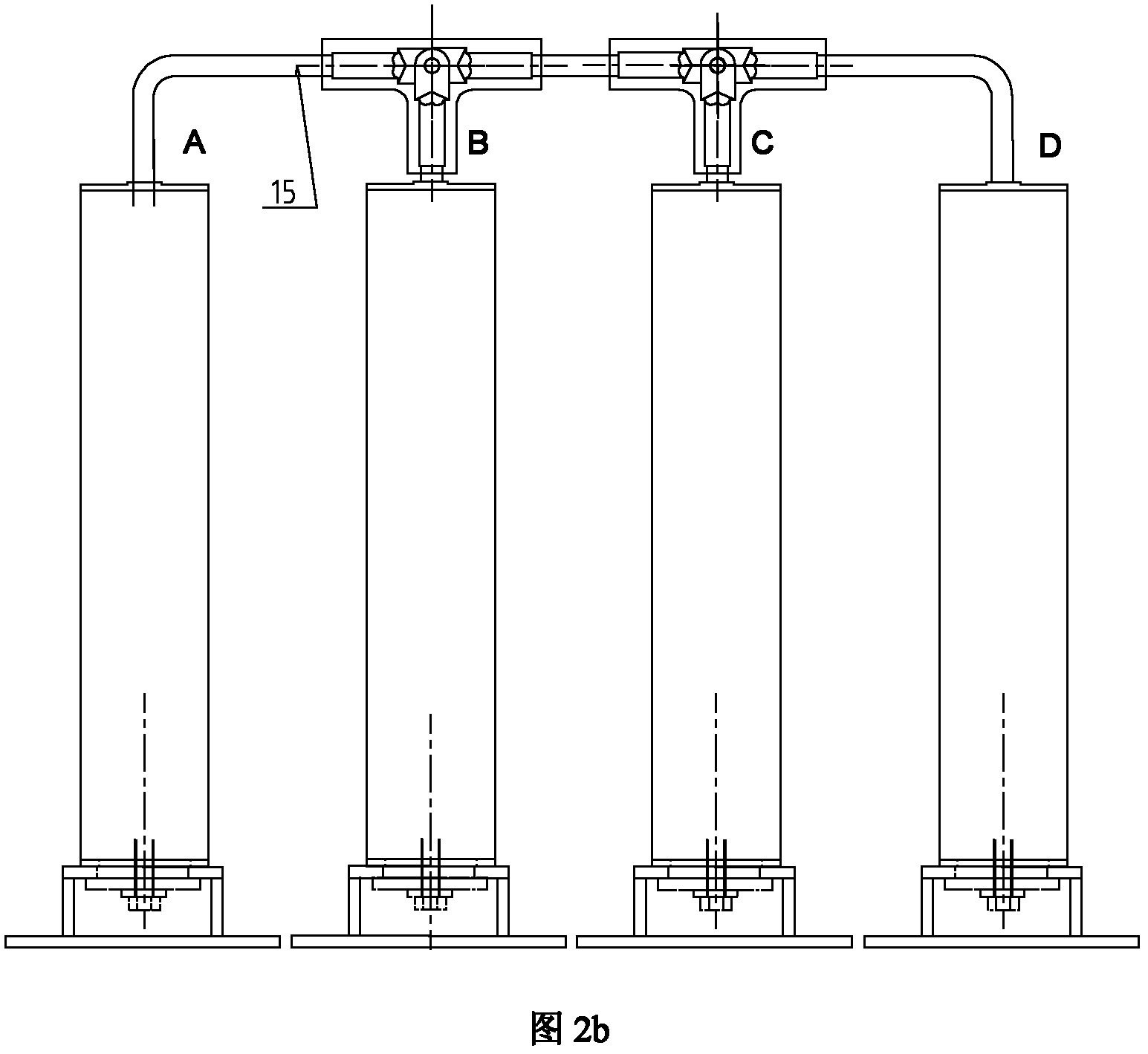 Split column, split combined overvoltage protector