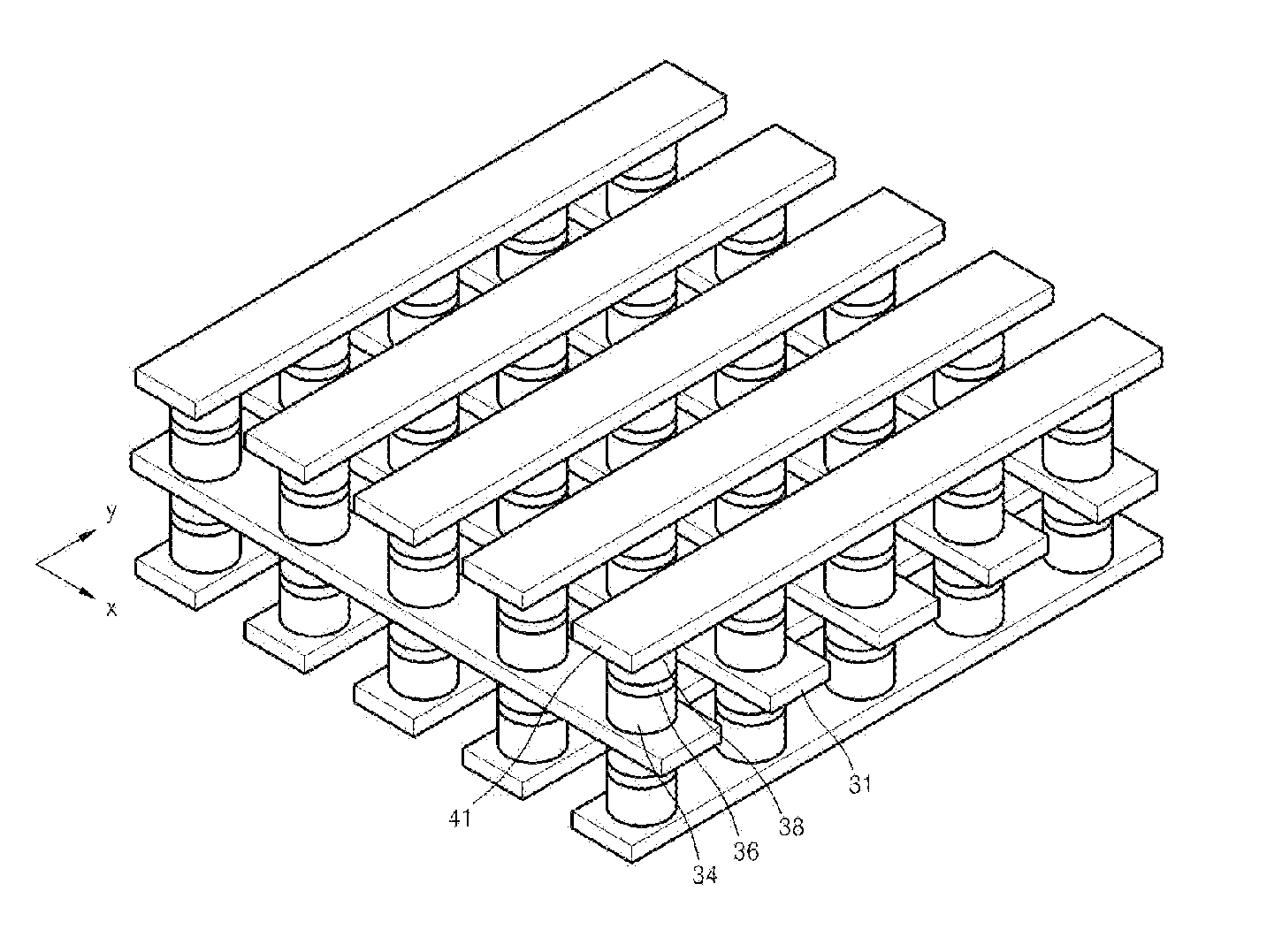 Switching elements and devices, memory devices and methods of manufacturing the same