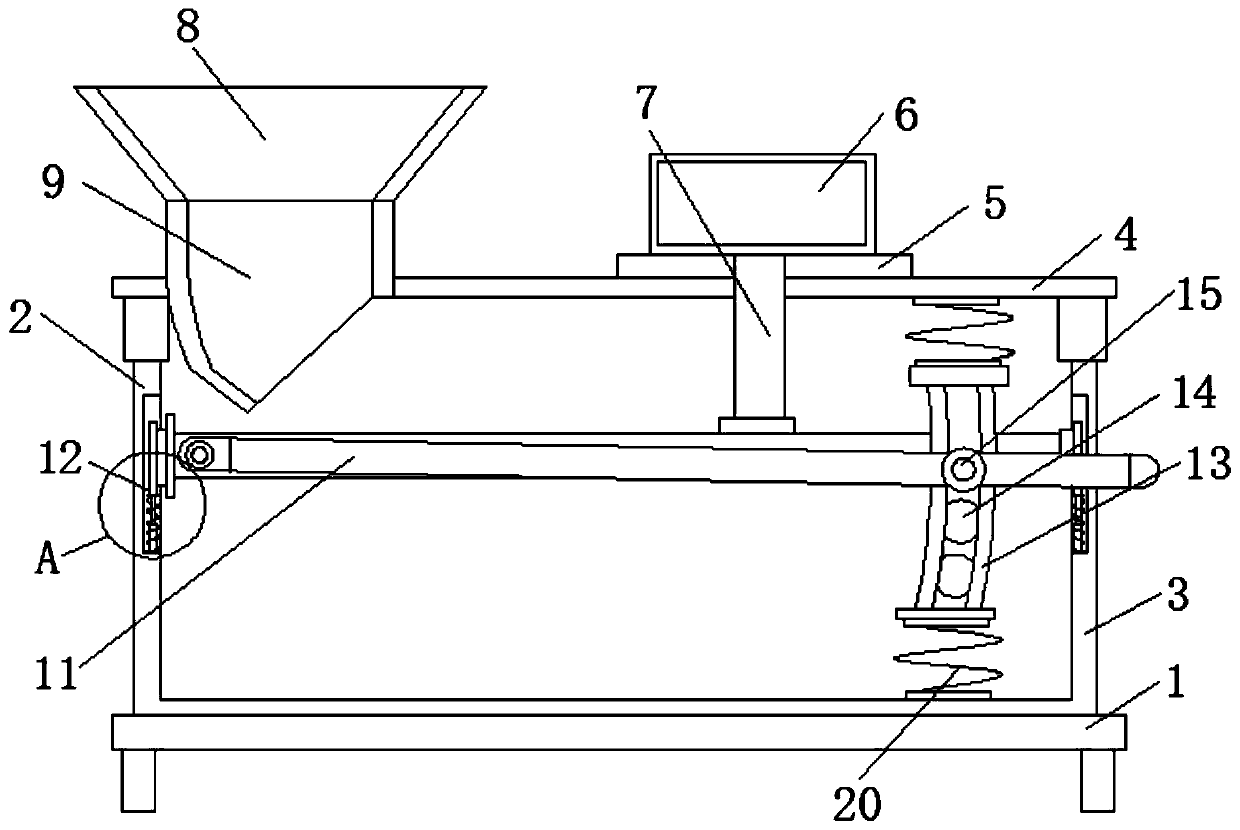 a vibrating screen