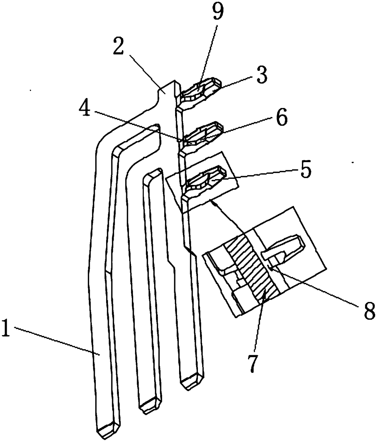 Welding-free stamping terminal