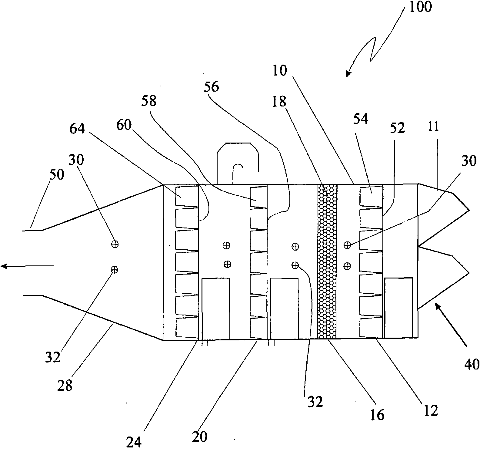 A system for inlet air mass enhancement