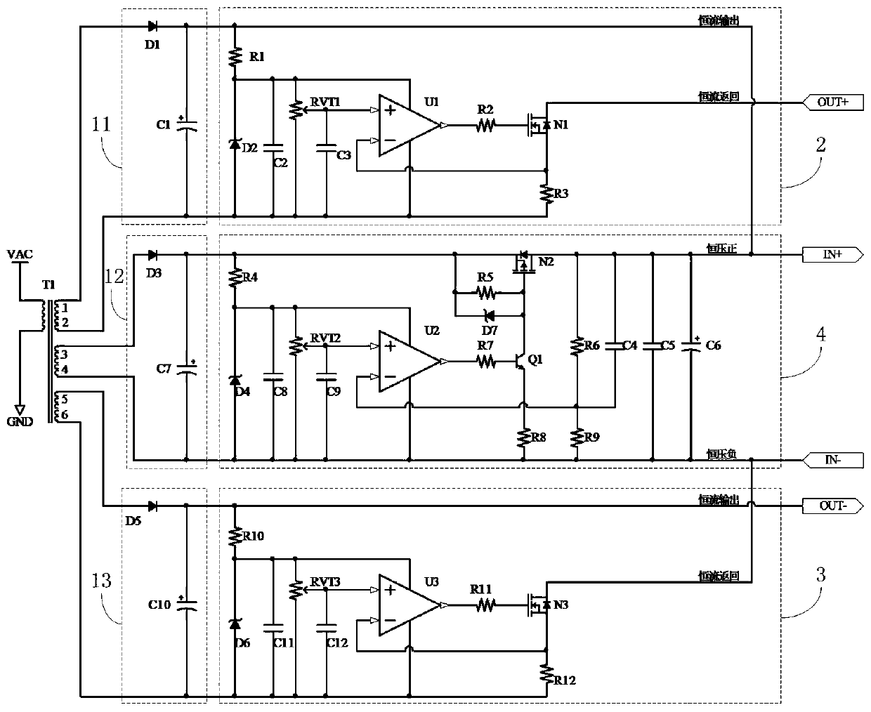 Circuit for aging direct-current passive EMI filter
