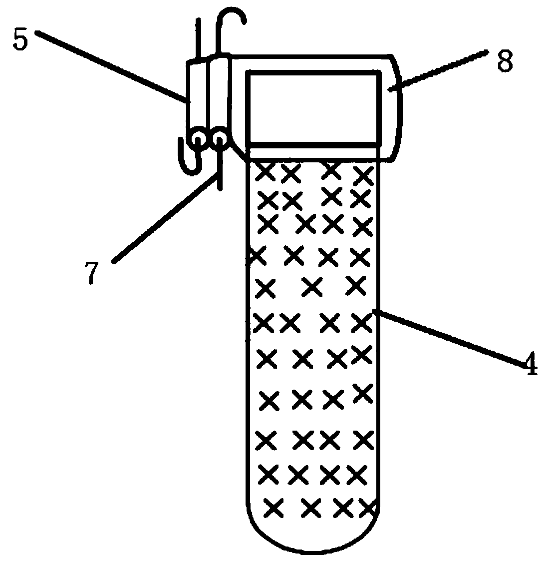 Liquid storage device for limb debridement and disinfection and using method thereof