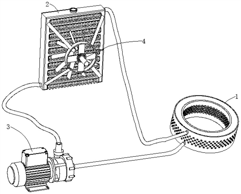 Circular mold for biomass particle forming machine and preparation method of circular mold