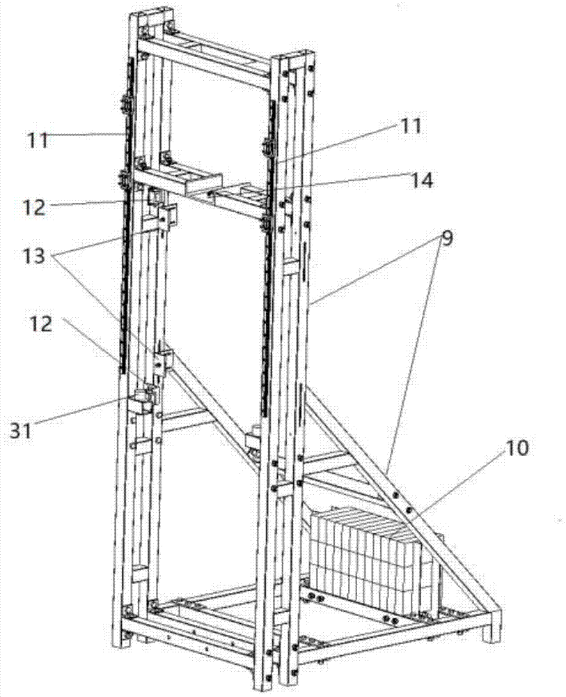 Experimental device for water entry and wave-making movement of multi-angle objects