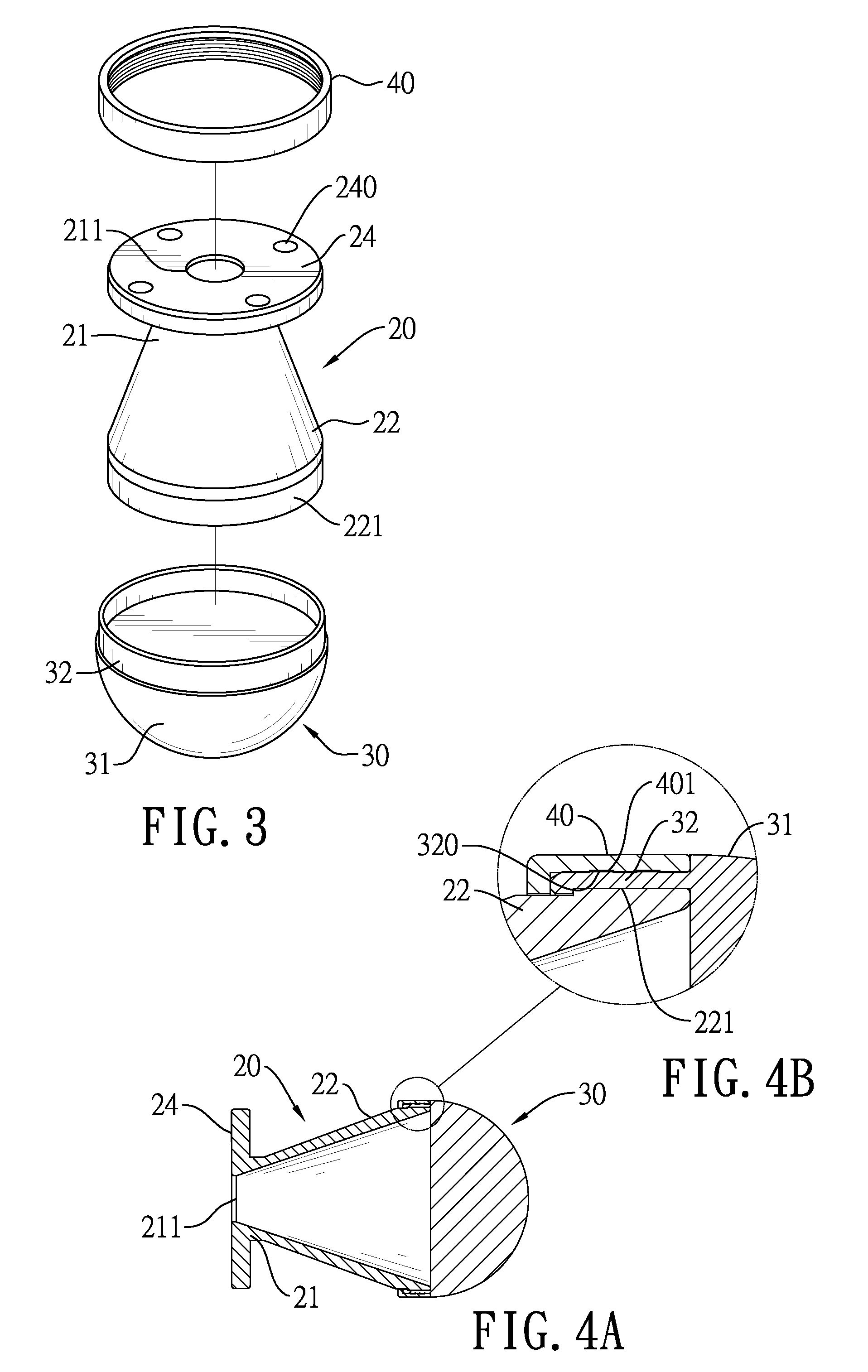 Horn antenna device and step-shaped signal feed-in apparatus thereof