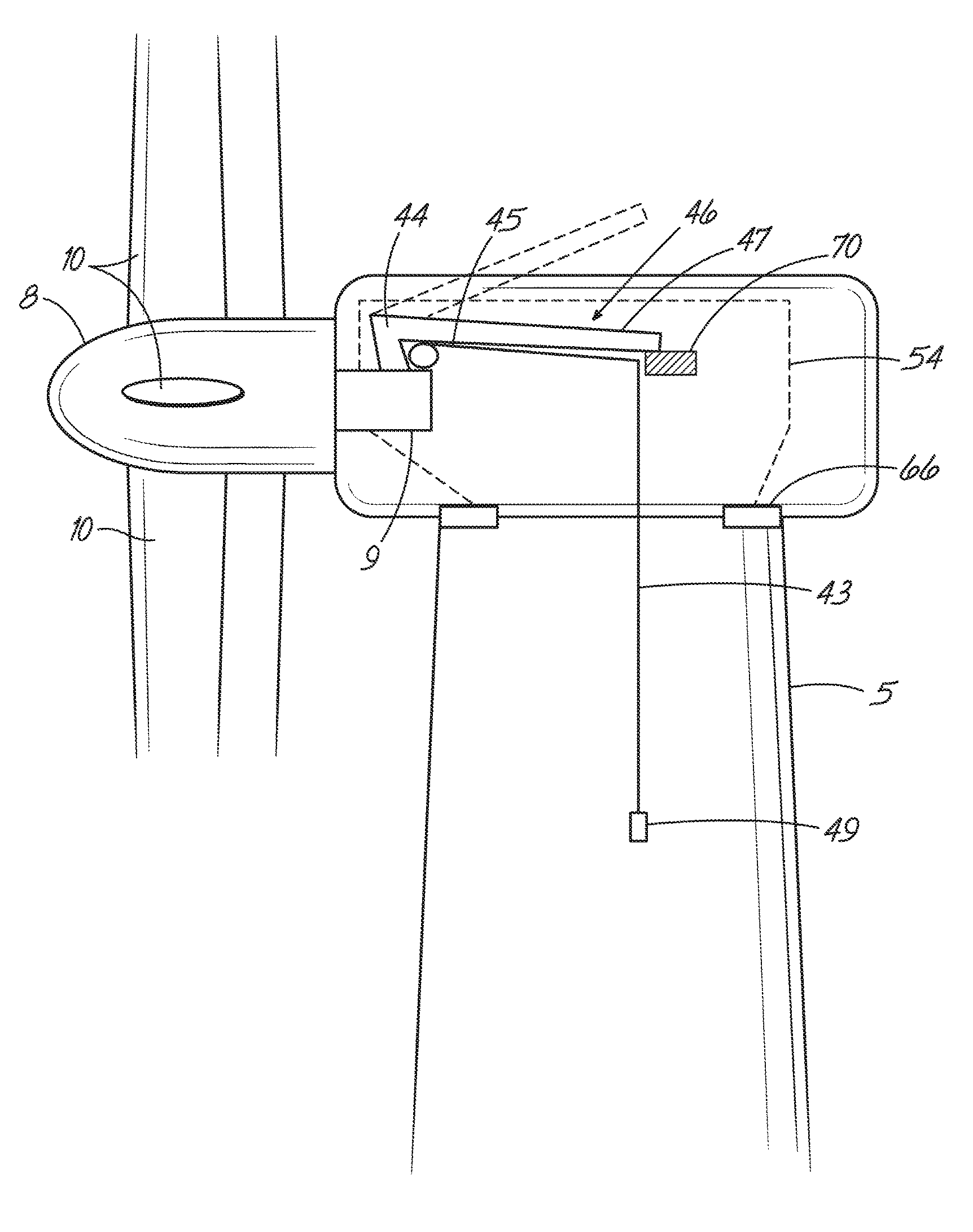 A nacelle for a wind turbine generator including lifting apparatus