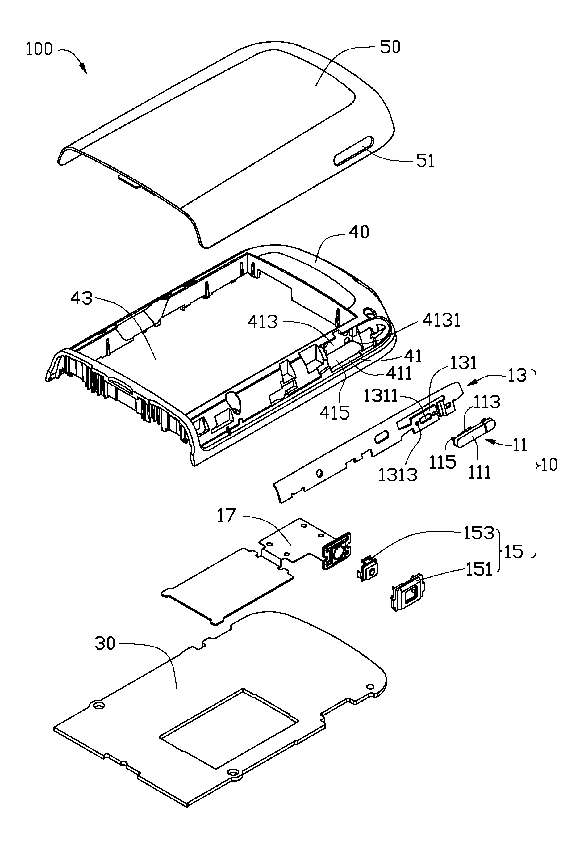 Protective cover, key assembly using the same and portable electronic device using the key assembly