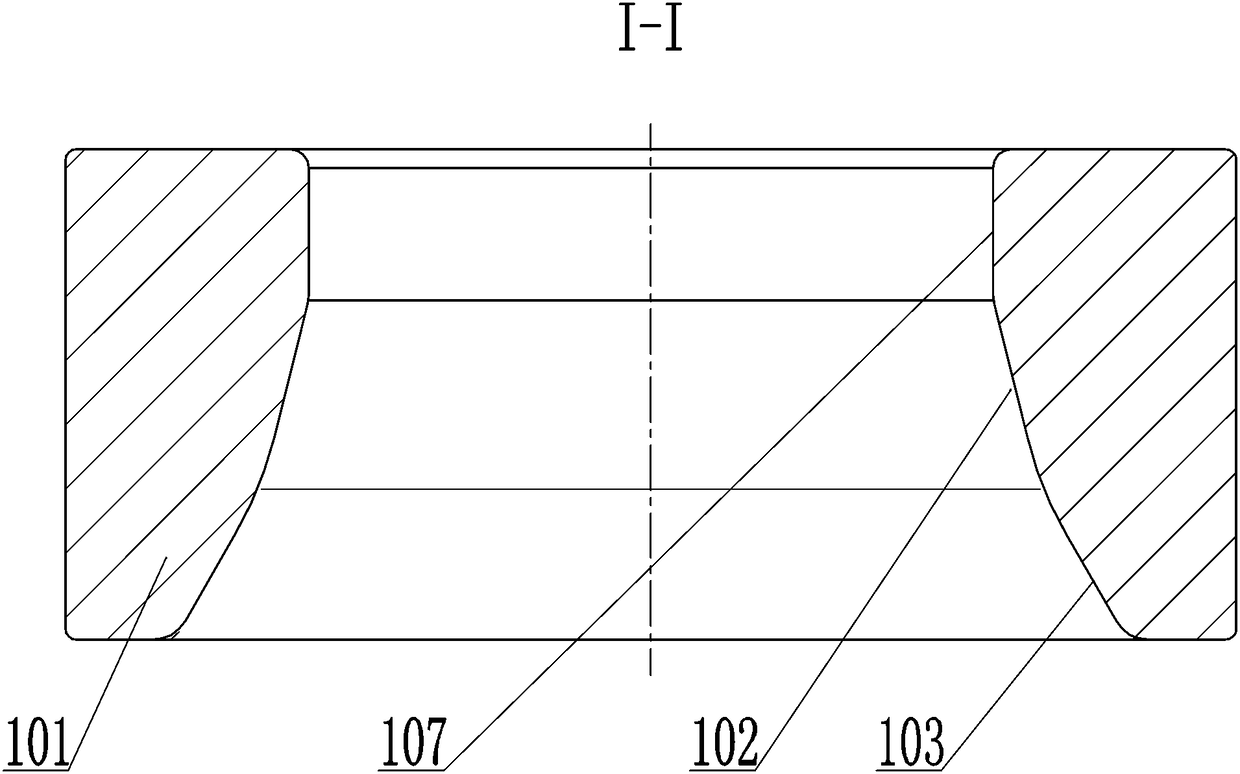 High-precision and high-strength cold-drawing forming die for special-shaped D-shaped pipe