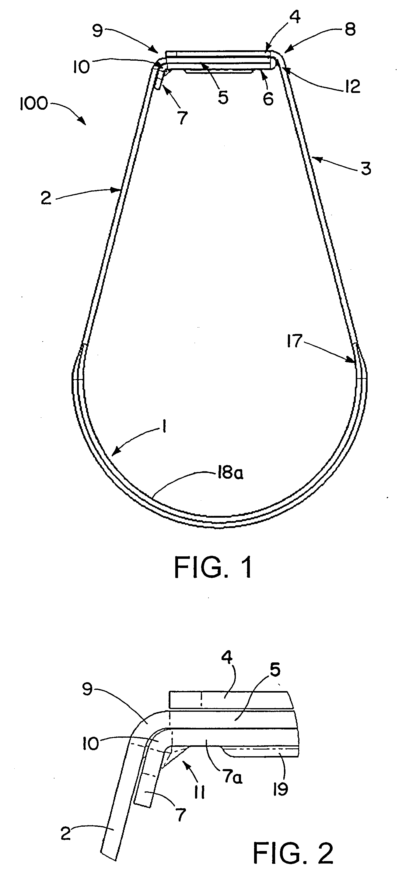 Loop hanger with integral washer