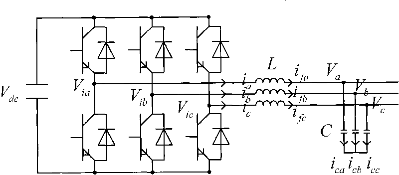 Micro-grid multi-micro-source inverter loop current and voltage fluctuation master-slave control method