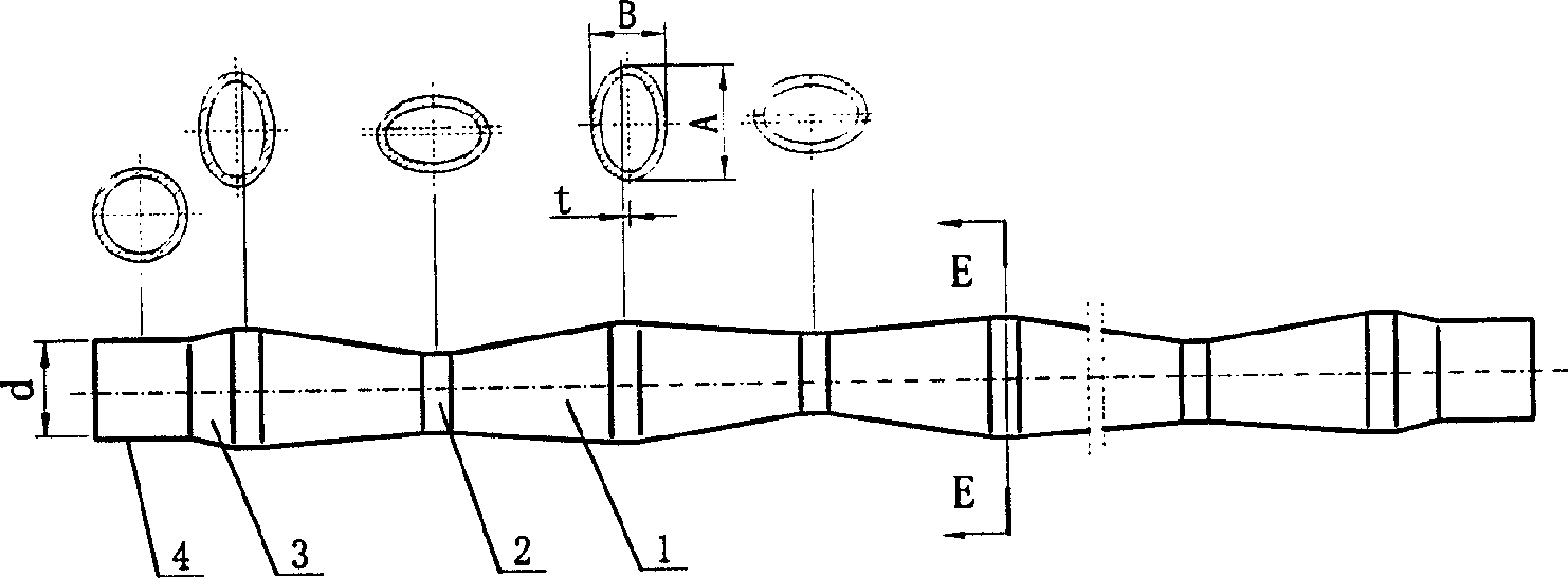 Rhombic intensified heat exchange trbe